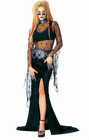 Special Offer Size 6 - 8 Night Widow Halloween Witch Fancy Dress Vampire Costume